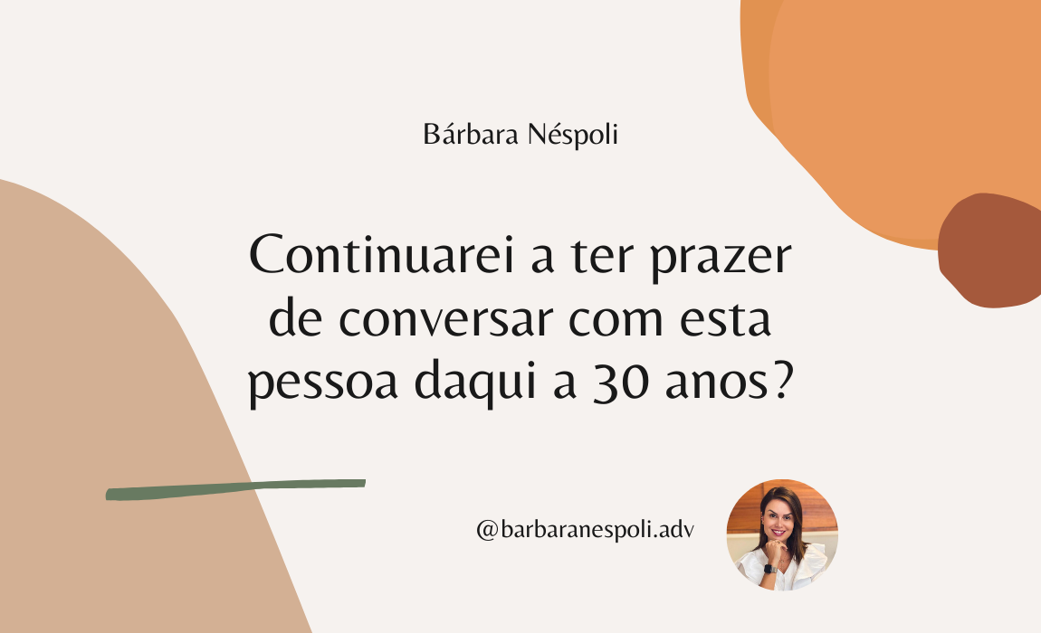 “Nietzsche disse que só existe uma pergunta a ser feita quando se pretende casar”