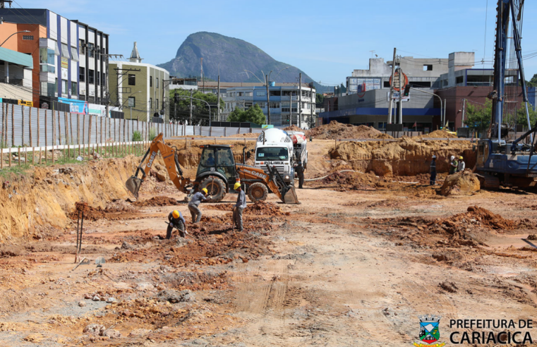 Construção do Mercado Municipal de Cariacica ES, já está com 20% das obras concluídas